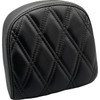 LE Pera #L-SBP03DD-DULL - Sissy Bar Pad - Small - Double Diamond - Dull Black