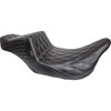 LE Pera #LK-587DD-CHET - Tailwhip Seat - Double Diamond w/ Chestnut Thread - Black - FL '08-'24