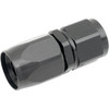 Russell #R10033 - Straight Hose End - Black - 8AN