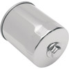 Drag Specialties - Magnetic Ring Oil Filter with Nut - Chrome - 3-1/4"