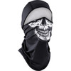 ZAN Headgear #WB4L002 - SportFlex® Balaclava - Convertible - Black/White Skull