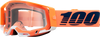 100% Racecraft 2 Goggles - Coral - Clear