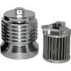 PC Racing #PCS4C - Flo® "Spin-on" Oil Filter - Polished Aluminum - Aprilia/BMW/Buell/H-D/Moto Guzzi/Yamaha