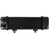 Jagg OIL Coolers #3090 - Universal Oil Cooler - 6-Row - Gloss Black