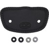 Mustang #79602 - Wide Solo Seat - With Backrest - Black - Studded w/ Concho - FLH/FLT '08-'25