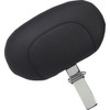 Mustang #79602 - Wide Solo Seat - With Backrest - Black - Studded w/ Concho - FLH/FLT '08-'25