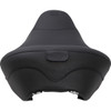 Mustang #79600 - Wide Solo Seat - With Backrest - Vintage - Black - Smooth - FL '08-'25