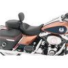 Mustang #79600 - Wide Solo Seat - With Backrest - Vintage - Black - Smooth - FL '08-'25