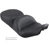 Mustang #79672 - Lowdown Seat with Driver Backrest - Plain - FLHR '97-'07