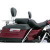 Mustang #79672 - Lowdown Seat with Driver Backrest - Plain - FLHR '97-'07