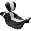 LE Pera #LK-987BRGTWDM - Outcast GT Seat - Full-Length - With Backrest - Black Double Diamond w/ White Inlay - FL '08-'23