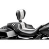LE Pera #LK-987BRGTWDM - Outcast GT Seat - Full-Length - With Backrest - Black Double Diamond w/ White Inlay - FL '08-'23