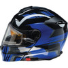 Z1R - Solaris 2.0 Helmet - First Tracks - Electric - Dual Pane - Black/Blue - Small