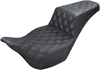 Step Up Seat - Lattice Stitched - Black - FLH
