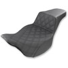 Saddlemen #808-07B-172 - Step-Up Seat - Front Lattice Stitch - Black - FL '08-'24