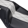 Le Pera #LK-987GT1 - Outcast GT Seat - Full-Length - w/o Backrest - Black Double Diamond w/White Inlay - FL '08-'23