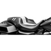 LE Pera #LK-987GT1 - Outcast GT Seat - Full-Length - w/o Backrest - Black Double Diamond w/White Inlay - FL '08-'23