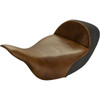 Saddlemen #808-07B-0041EXT - Lariat Solo Seat - Extended Reach - Distressed Brown - FL '08-'24