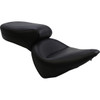Mustang #75073 - Vintage Style Seat - Wide - Smooth - Black - FXST/FLST