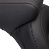 Mustang #76400 - Vintage Style Seat - Standard - Smooth - Black - FXST