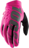 Womens Brisker Gloves - Black/Pink - Small - Lutzka's Garage