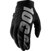 100% #10005-00003 - Women's Brisker Gloves - Black/Gray - Large