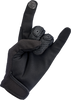 Biltwell #1507-0101-001  - Anza Gloves - Black Out - XS