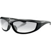 Bobster #ECHA001C - Charger Sunglasses - Gloss Black - Clear Lens