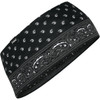 ZAN Headgear #HBL101 - SportFlex® Headband - Black Paisley