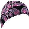 ZAN Headgear #Z691 - Flydanna® Head Wrap - Purple Paisley