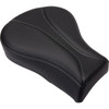 Saddlemen #806-12-0162 - Dominator Pillion Pad - Standard Reach - Black w/ Gray Stitching - FL/FX '06-'17