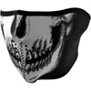 ZAN Headgear #WNFM002HG - Half Mask - Skull Face Glow In The Dark