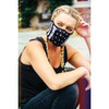ZAN Headgear #WNFM091H - Half Mask - Black/White Flag