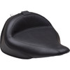 Mustang #79914 - Wide Solo Seat - With Backrest - Vintage - Black - Smooth - FLSTN '05-'17