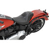 Saddlemen #806-12-0042 - Dominator Solo Seat - w/o Backrest - Black w/ Gray Stitching - FL/FX '06-'17