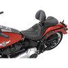 Saddlemen #806-12-0042 - Dominator Solo Seat - w/o Backrest - Black w/ Gray Stitching - FL/FX '06-'17