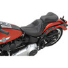 Saddlemen #806-12-0042 - Dominator Solo Seat - w/o Backrest - Black w/ Gray Stitching - FL/FX '06-'17