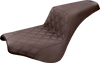 Step Up Seat - Drivers Lattice Stitched - Brown