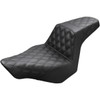 Saddlemen #813-27-175 - Step-Up Seat - Full Lattice Stitch - Black - FXSB