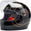 Biltwell #1003-567-506 - Gringo S Helmet - Gloss Black Flames - 2XL