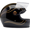 Biltwell #1003-567-506 - Gringo S Helmet - Gloss Black Flames - 2XL