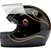 Biltwell #1003-567-506 - Gringo S Helmet - Gloss Black Flames - 2XL