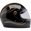 Biltwell #1003-567-506 - Gringo S Helmet - Gloss Black Flames - 2XL