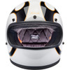 Biltwell #1002-561-506 - Gringo Helmet - Flames - White/Black - 2XL