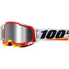 100% #50010-00016 - Racecraft 2 Goggle - Arsham Red - Silver Flash Mirror Lens