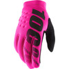 100% #10003-00028 - Brisker Gloves - Neon Pink - XL