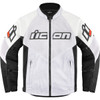 Icon - Mesh AF™ Leather Jacket - White - XL