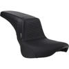 LE Pera #LYR-590BW - Kickflip Seat - Basketweave - Black - Softail '18-'23
