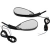 Custom Dynamics #CD-MIR-PLUG-B - Mirrors - Side View - with LED Turn Signal - Black - Pair