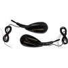 Custom Dynamics #CD-MIR-PLUG-B - Mirrors - Side View - with LED Turn Signal - Black - Pair